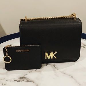 Authentic MK Crossbody & keychain Wallet set